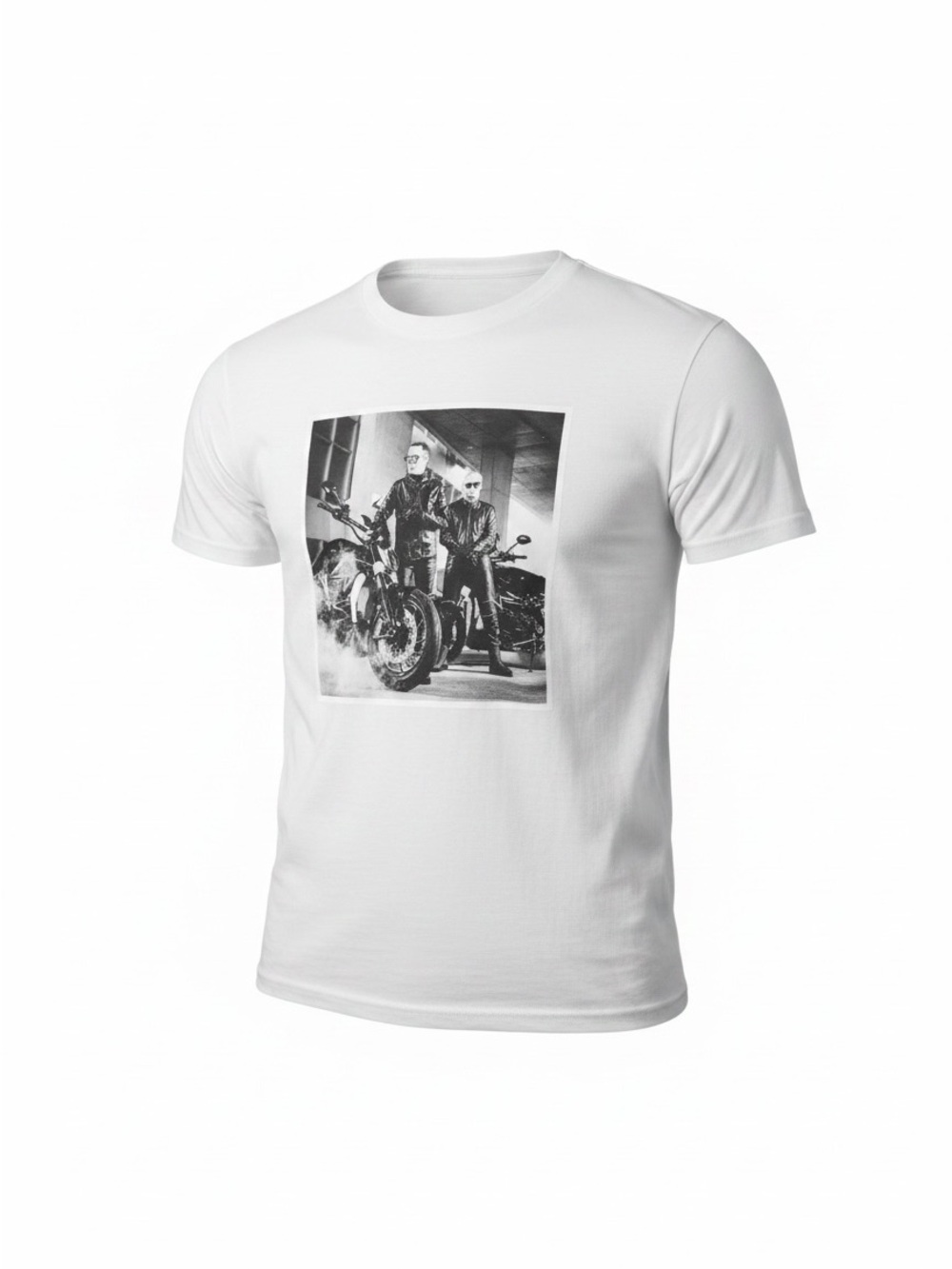 Como Antes Graphic Motorcycle Crewneck T-Shirt